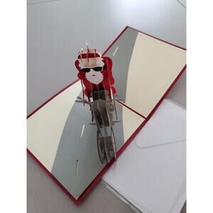 Christmas Unique 3D Popup Santa Clause Holiday Cards